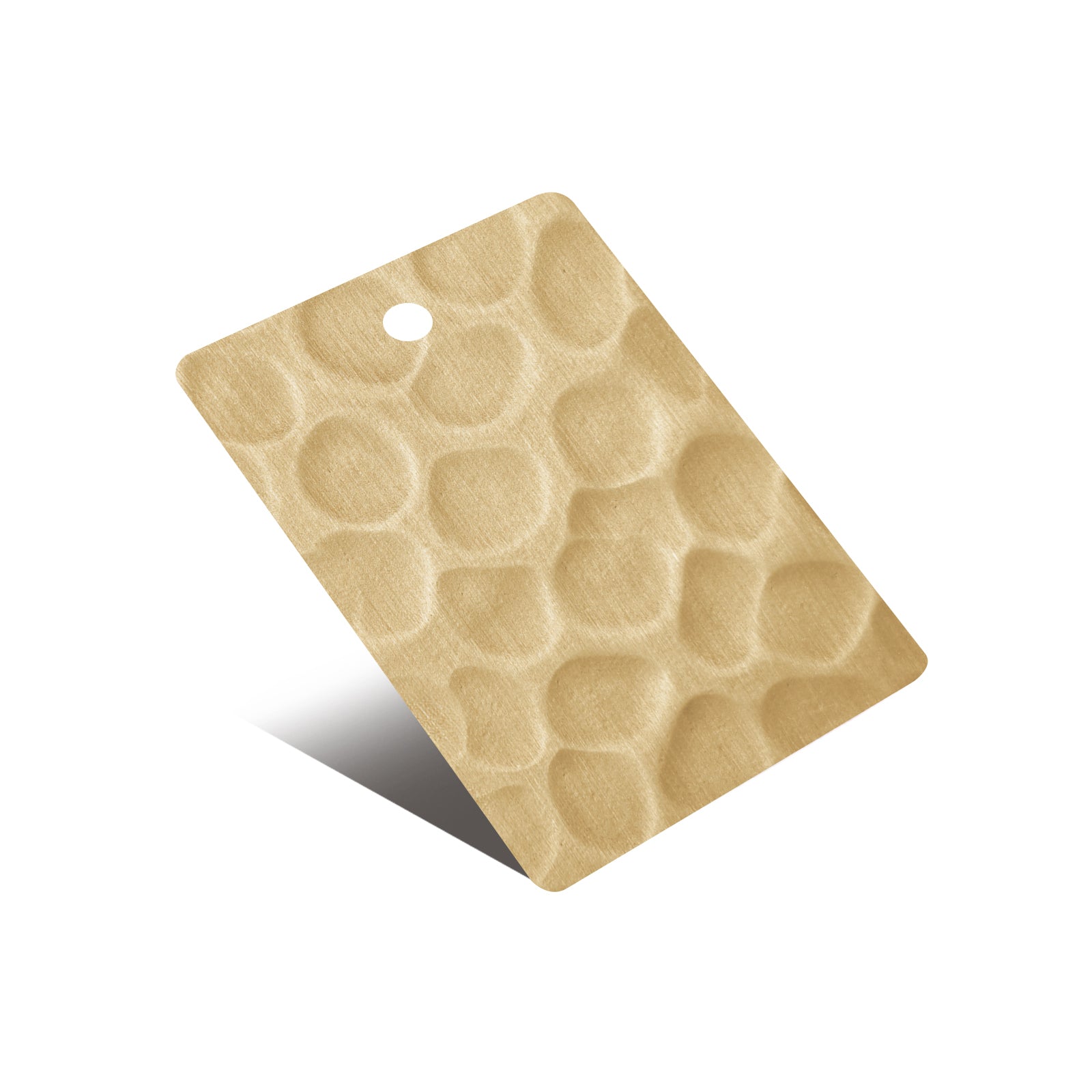 Fobest Brass Color Sample with Beehive Hammered Texture