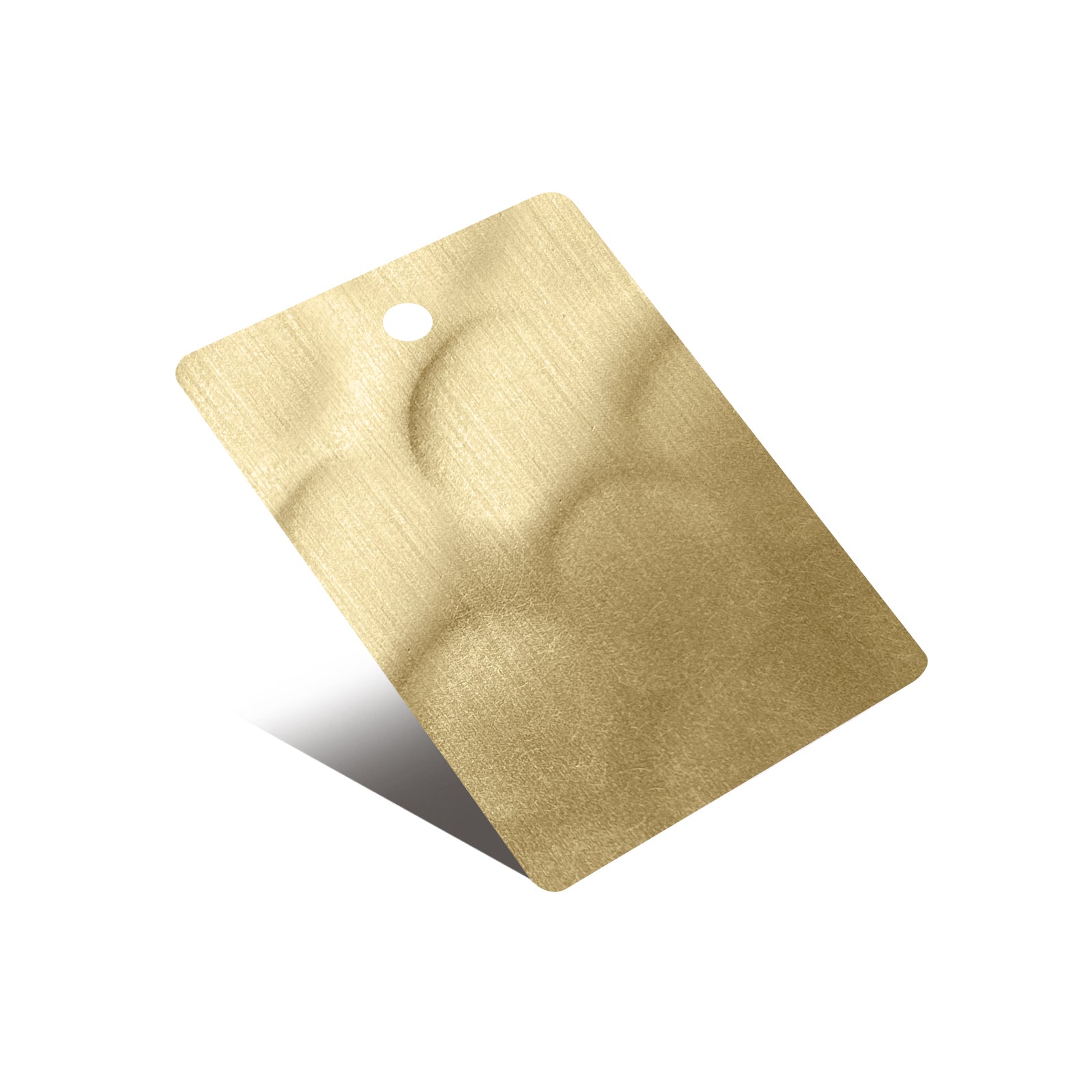 Fobest Brass Color Sample with Light Hammered Texture