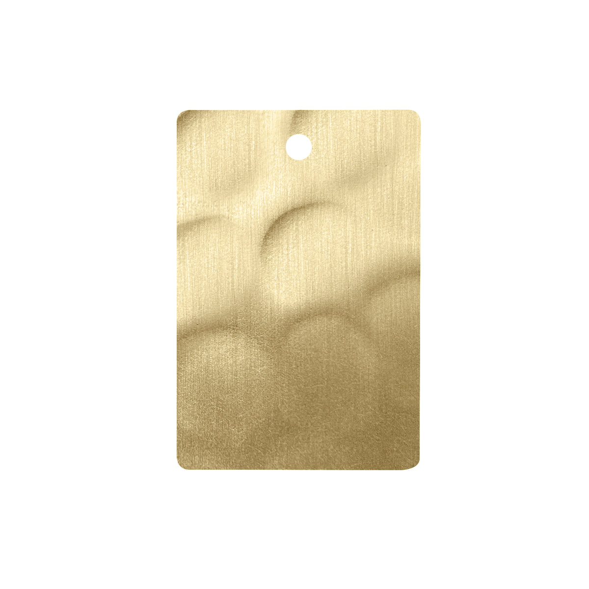 Fobest Brass Color Sample with Light Hammered Texture