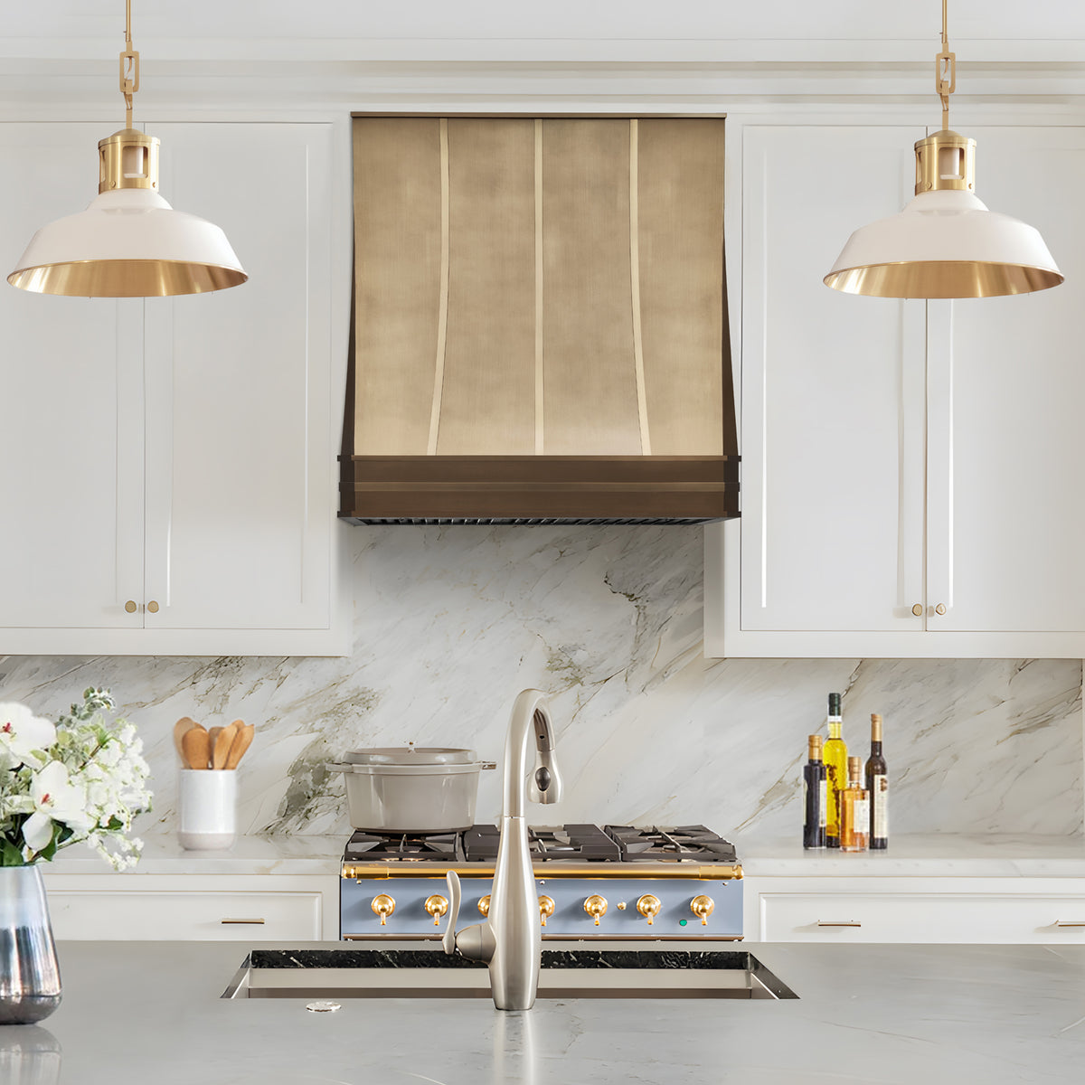 Fobest California Brass Vent Hoods for Kitchen FSS-492