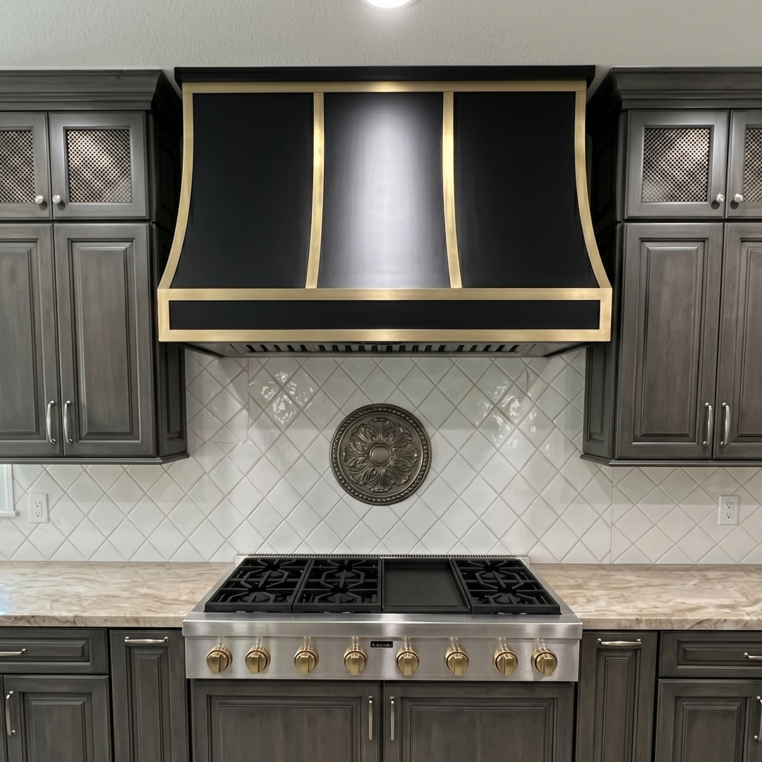 Fobest Curved Black Range Hood with Wide Profile Design FSS-388
