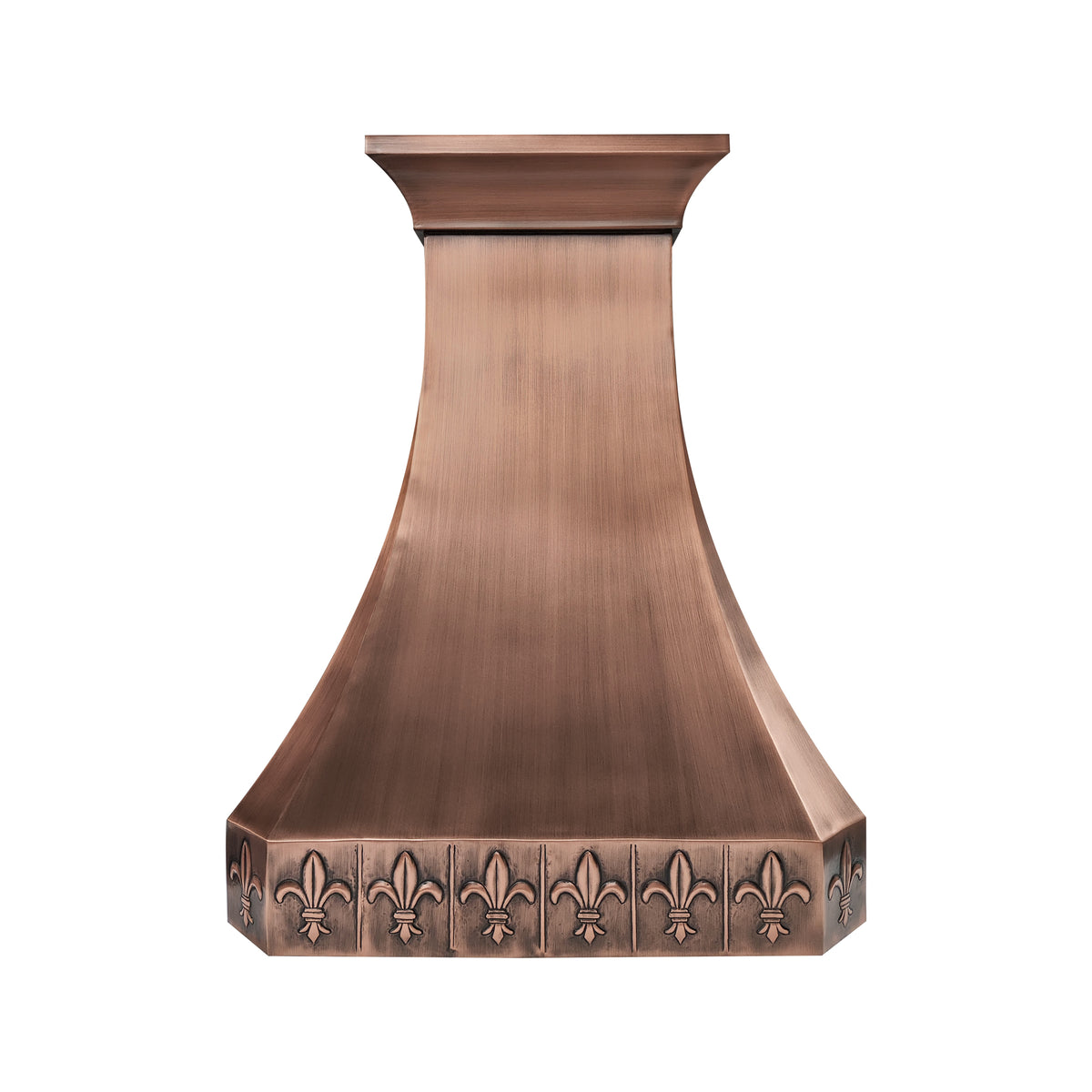 Fobest Custom Antique Copper Range Hood with Tapered Design FCP-370