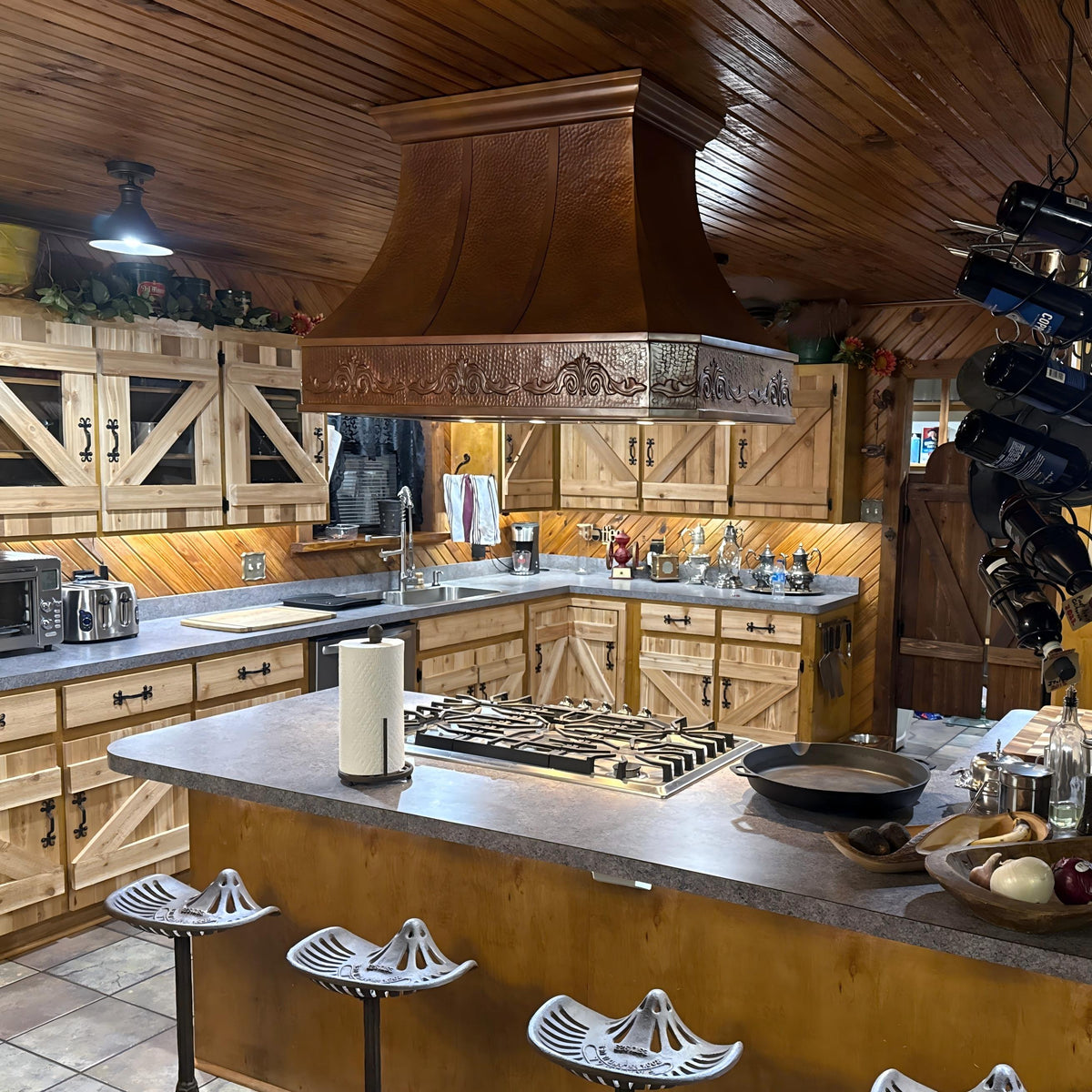 Fobest Fire Copper Island Range Hood  FCP-235