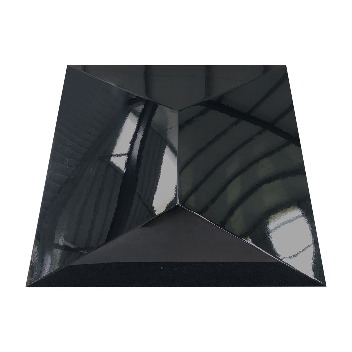 Fobest Custom Geometric Range Hood in Glossy Black FSS-664