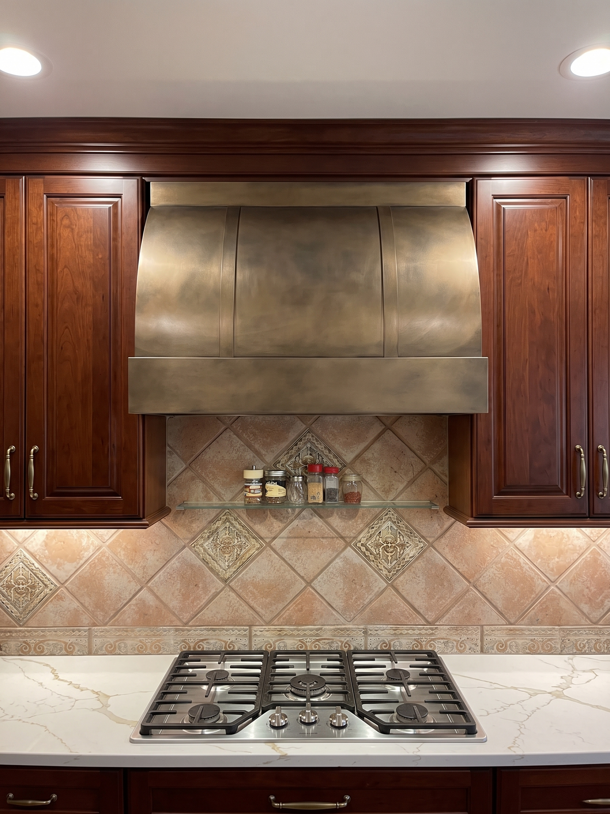 Fobest Custom Kitchen Range Hood Brass Finish FSS-374