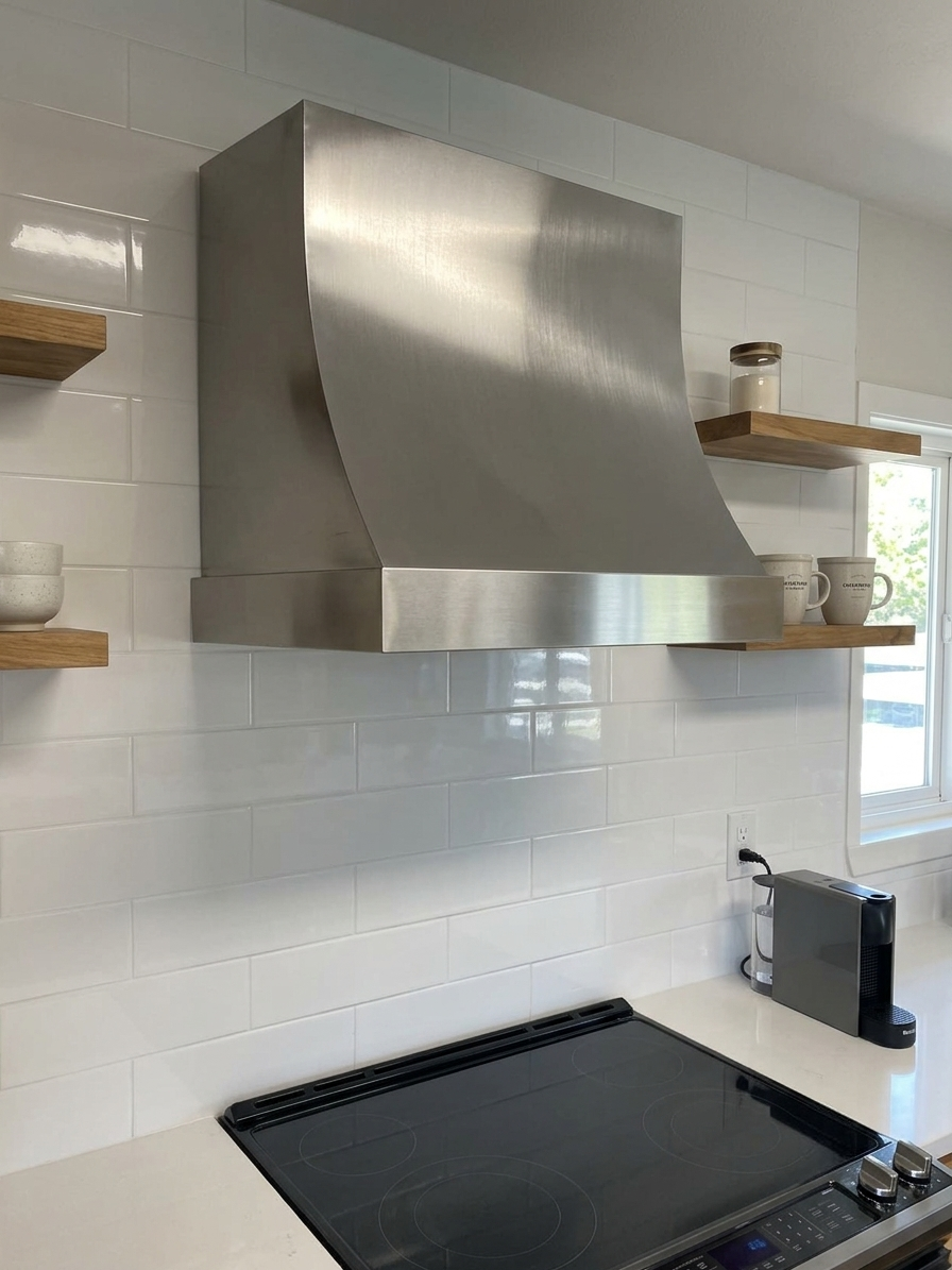 Fobest Custom Minimalist Brushed Stainless Steel Range Hood FSS-623