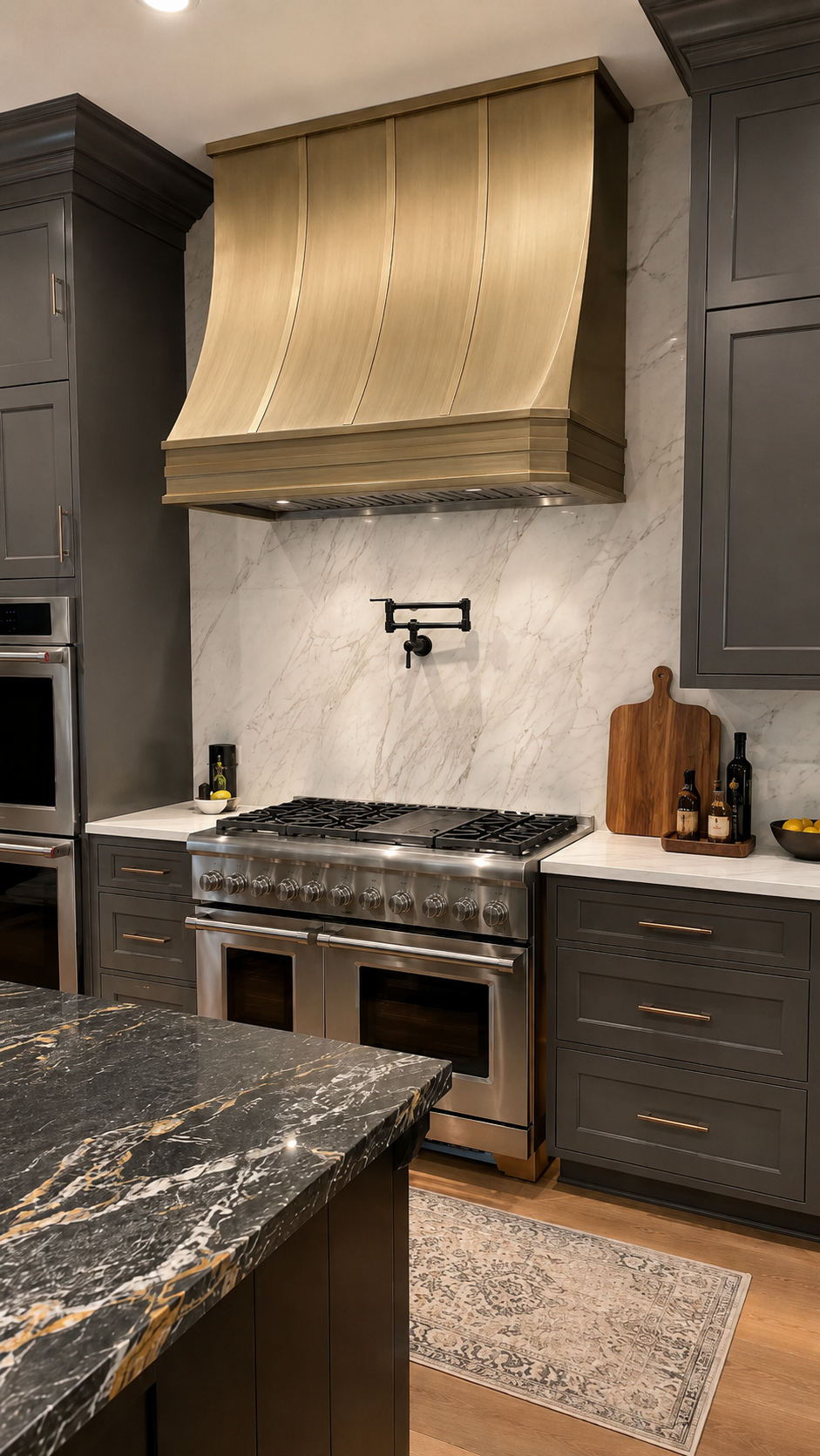 Fobest Custom Range Hood Brass Finish FSS-310