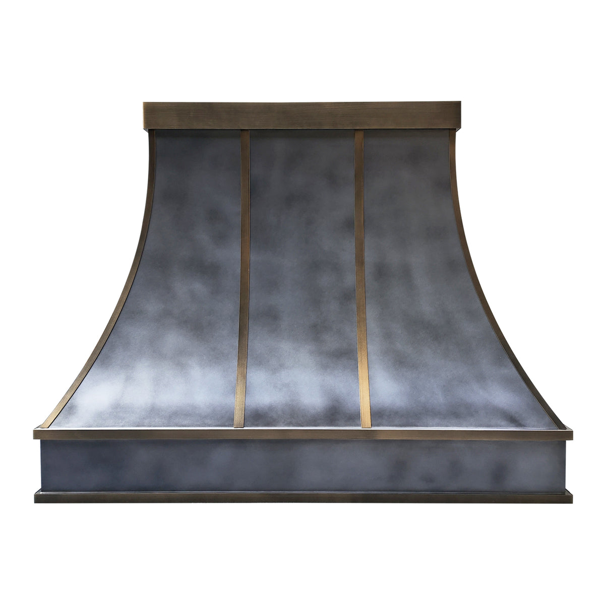 Fobest Custom Dark Zinc Range Hood with Retro Accents FSS-555