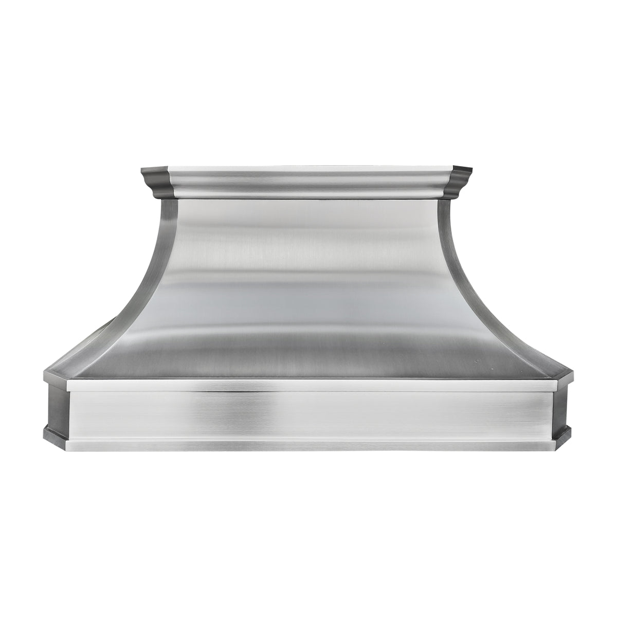 Fobest Custom Sculptural Stainless Steel Range Hood in Brushed Finish FSS-584
