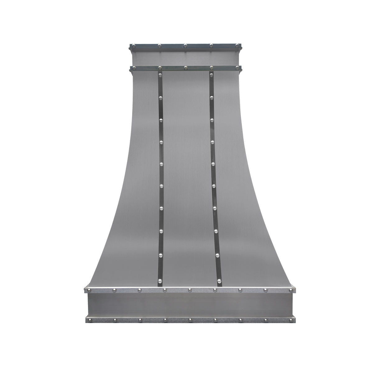 Fobest Custom Stainless Steel Range Hood with Brushed Finish and Polished Details FSS-568