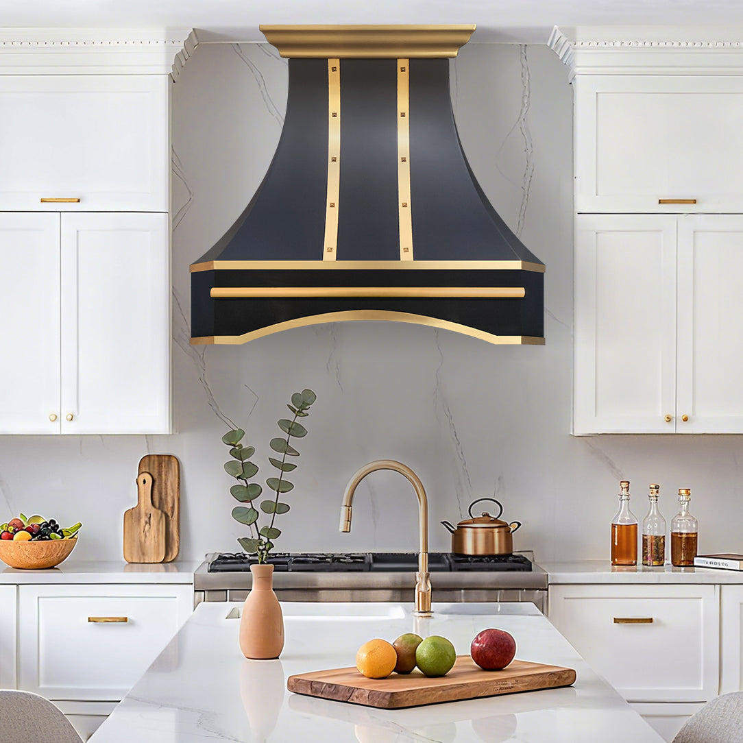 Fobest Los Angeles Black Stainless Steel Vent Hoods with Arched Bottom FSS-503
