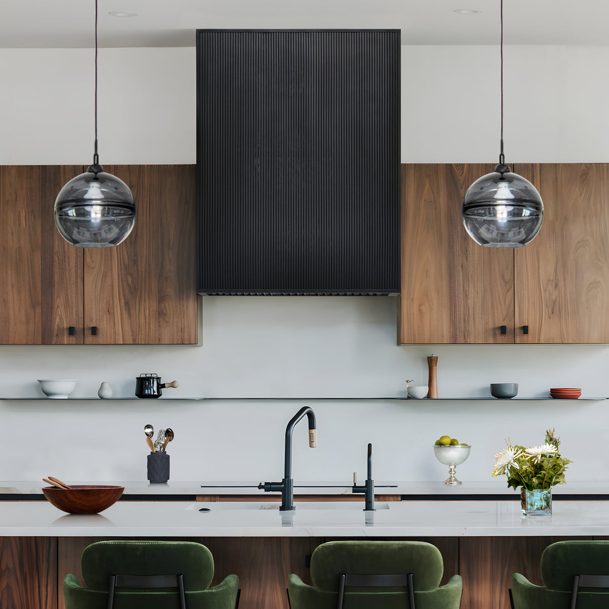 Fobest Modern Black Stainless Steel Box Kitchen Hood FSS-525