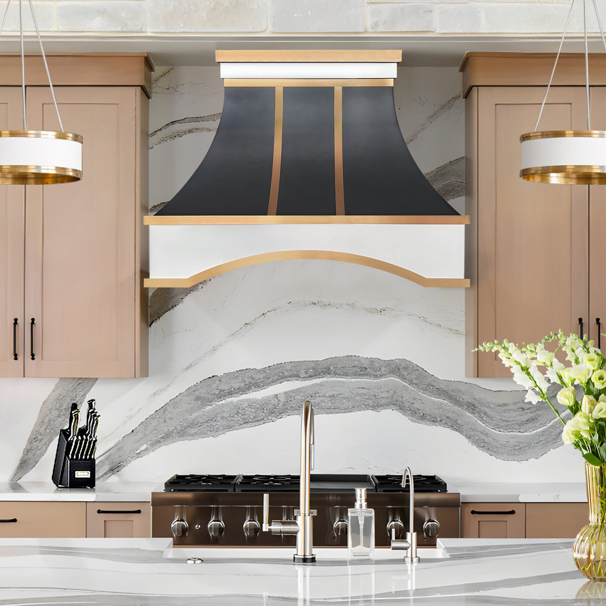 Fobest Modern Luxury Custom Stainless Steel Range Hood in Arched Design FSS-558