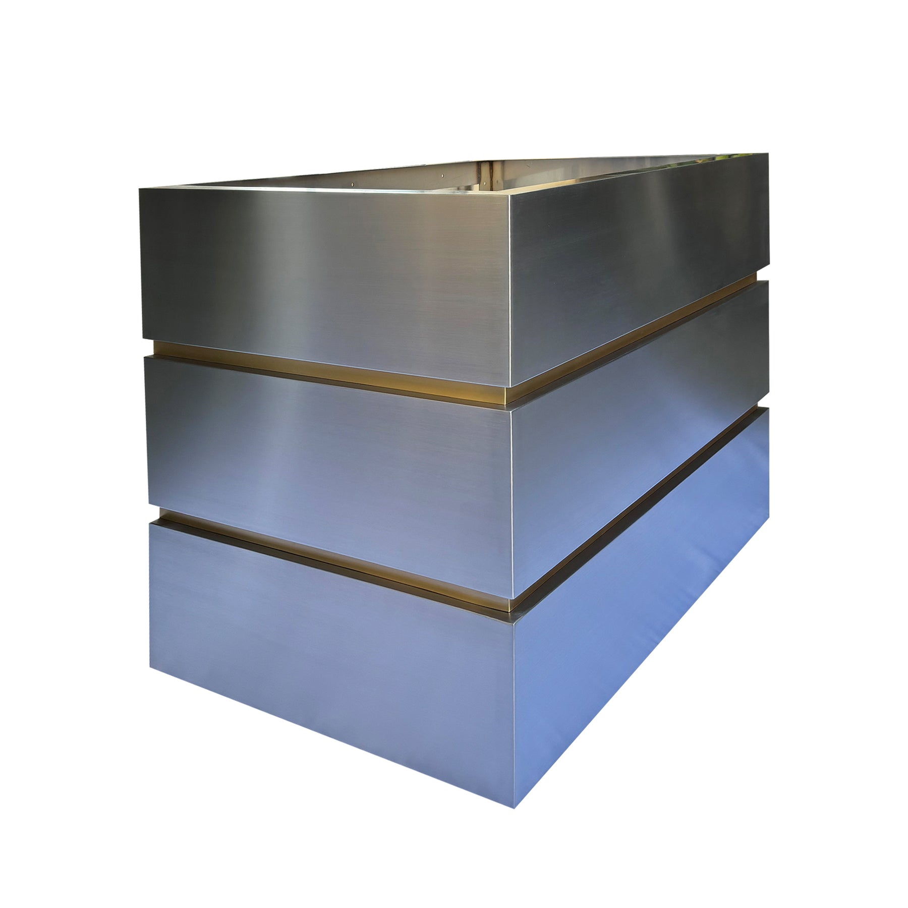 Fobest Instock Brass Range Hood with Trim Design FSS-68  (36"W x 24"D x 27"H)