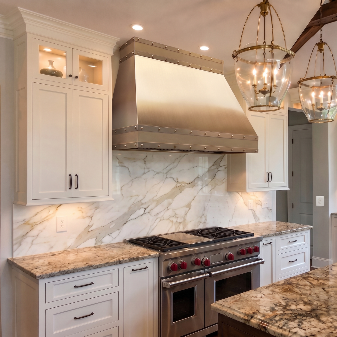 Fobest Solid Brass Sloped Range Hood with Luxury Accents FSS-530