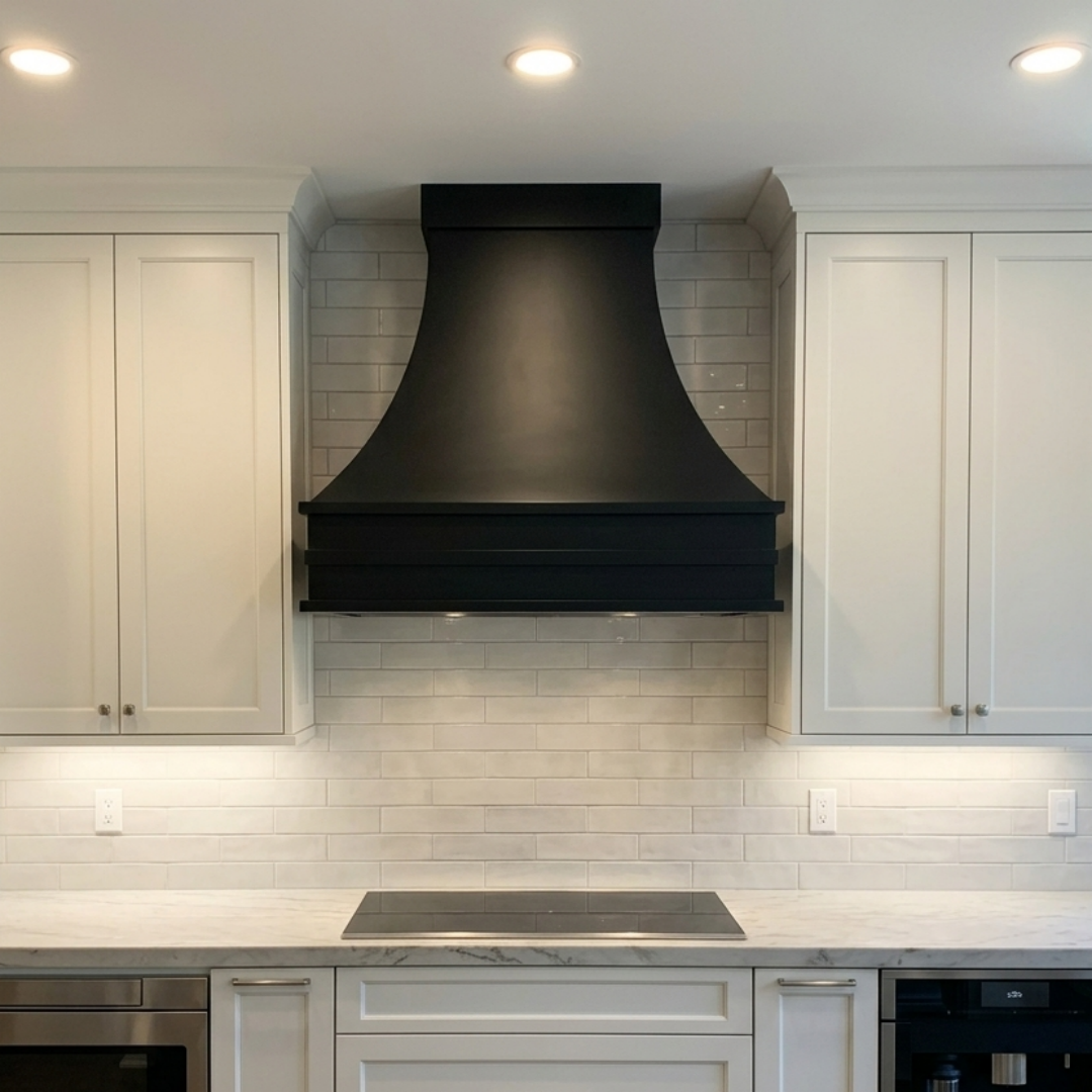 Fobest Texas Black Stainless Steel Custom Range Hood FSS-593