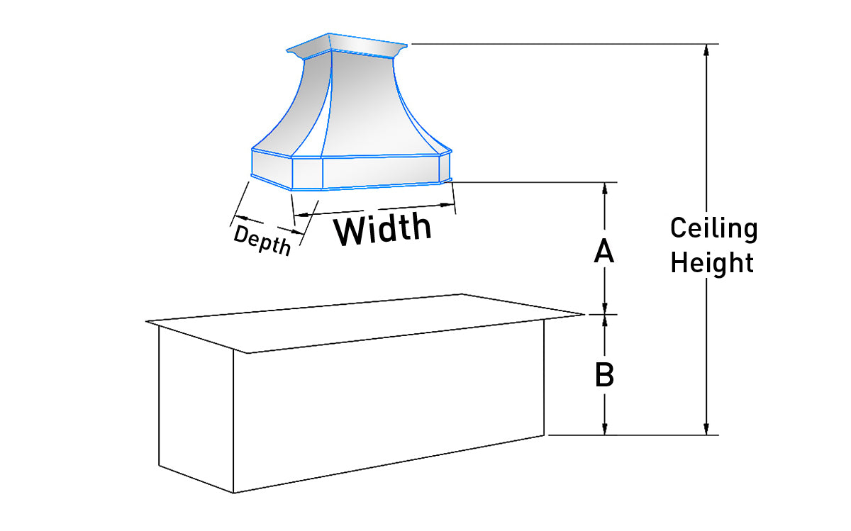 Fobest custom island range hood