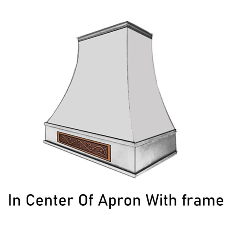 Fobest custom range hood handmade apron placement