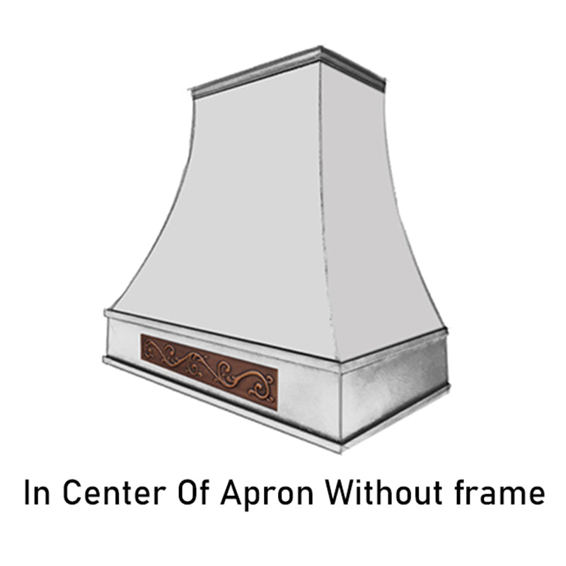 Fobest custom range hood handmade apron placement