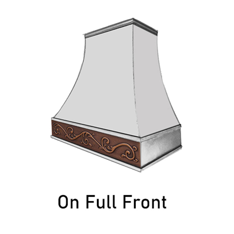 Fobest custom range hood handmade apron placement