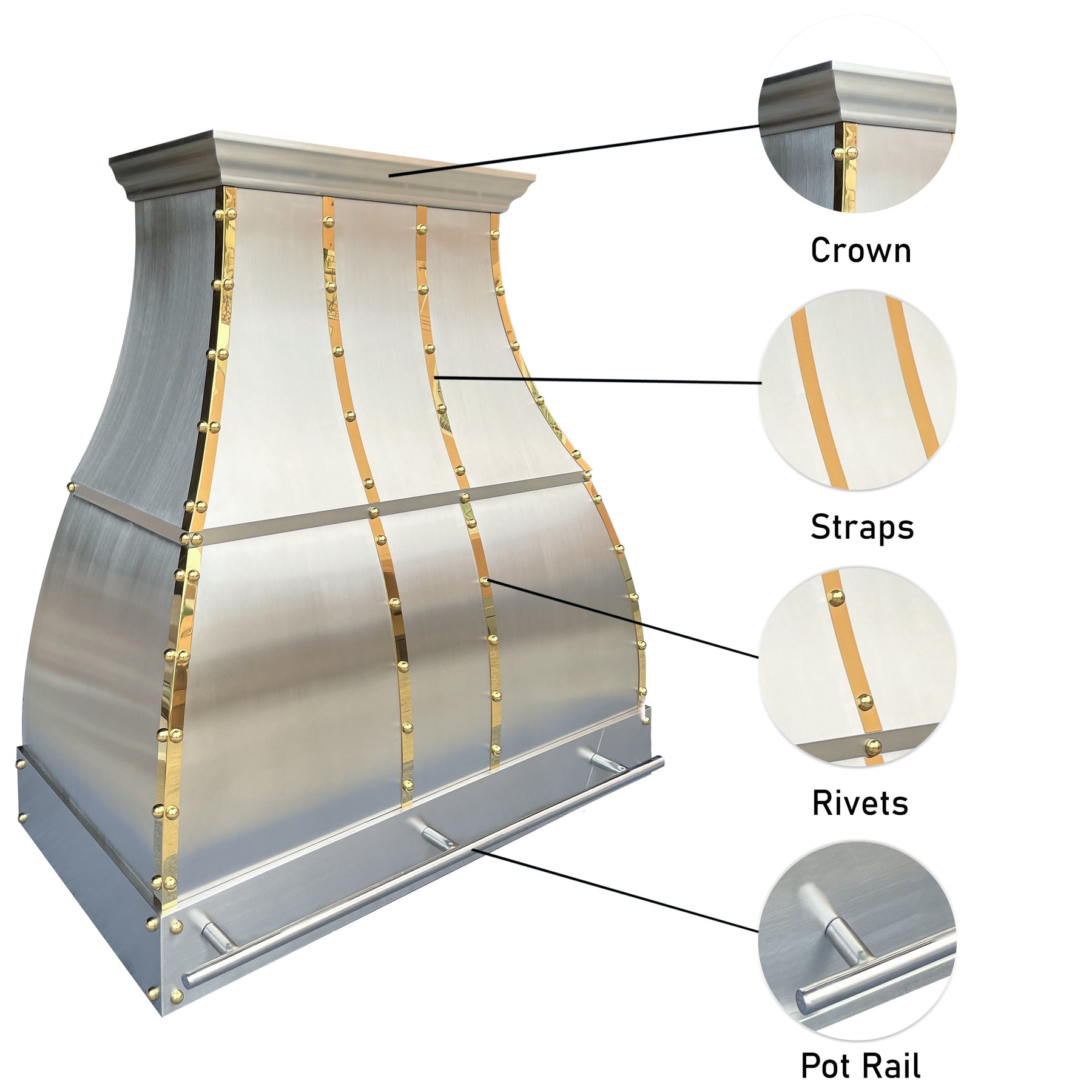 Fobest custom stainless steel range hood construction