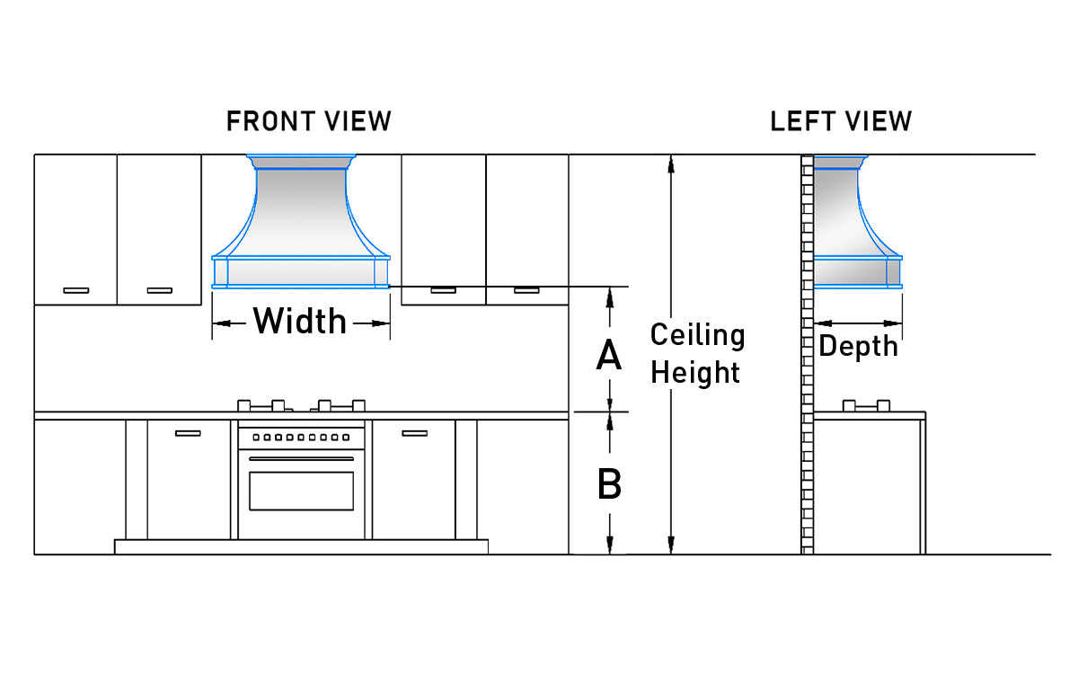 Fobest custom wall mount range hood