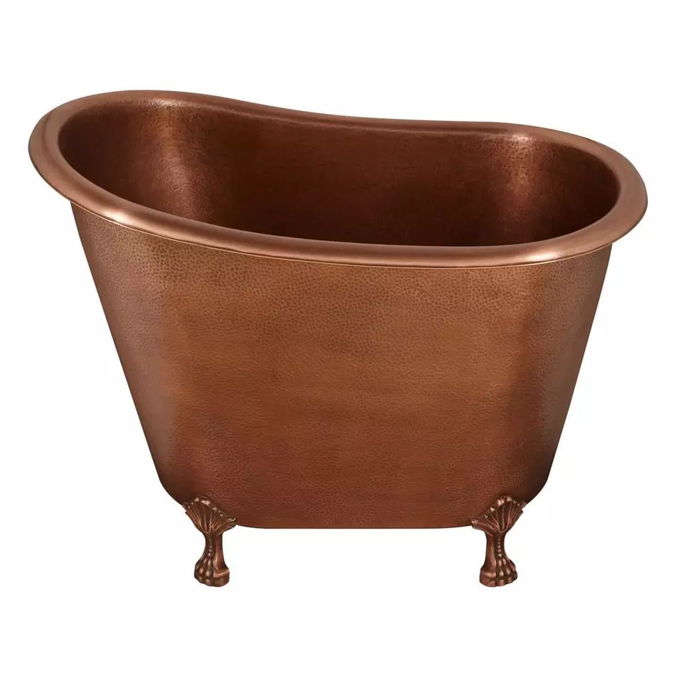 Fobest Handmade Double-Slipper Custom Antique Copper Bathtub with Clawfoot FBT-16 - Fobest Appliance
