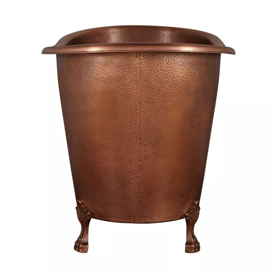 Fobest Handmade Double-Slipper Custom Antique Copper Bathtub with Clawfoot FBT-16 - Fobest Appliance