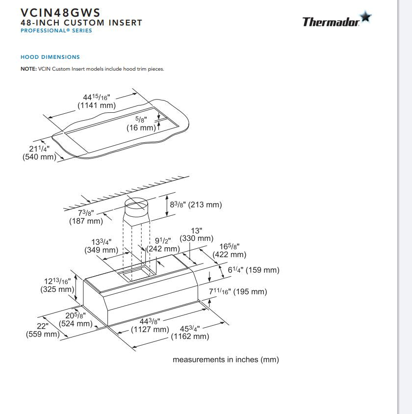 Fobest Custom Range Hood - Custom Link for Bill Bliss