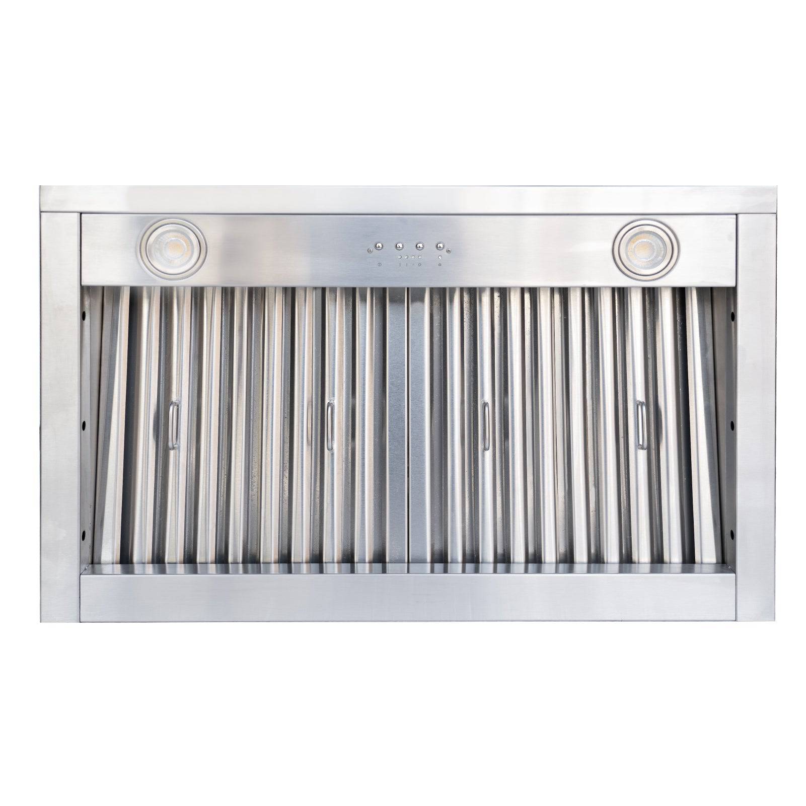 Fobest 30 inch 610CFM Built-In Stainless Steel Range Hood Insert with LED lights-F0130 - -Fobest Appliance