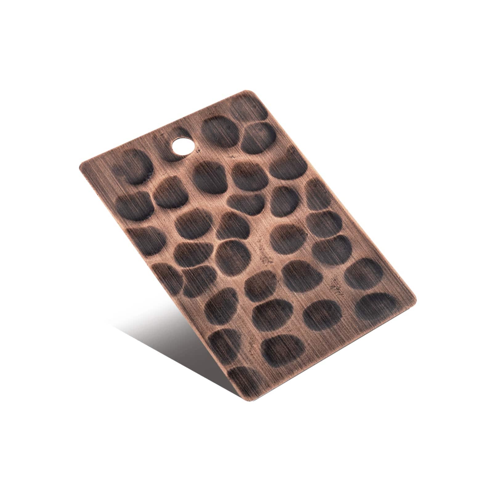 Fobest Copper Samples-Antique Copper Beehive Hammered Texture