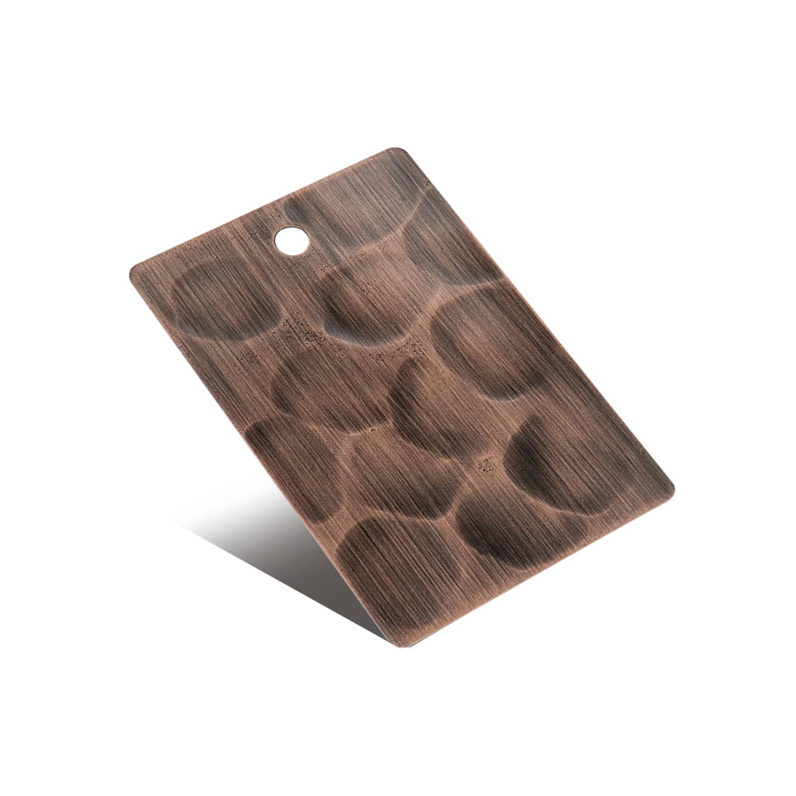 Fobest Copper Samples-Antique Copper Light Hammered Texture - Copper Samples-Fobest Appliance