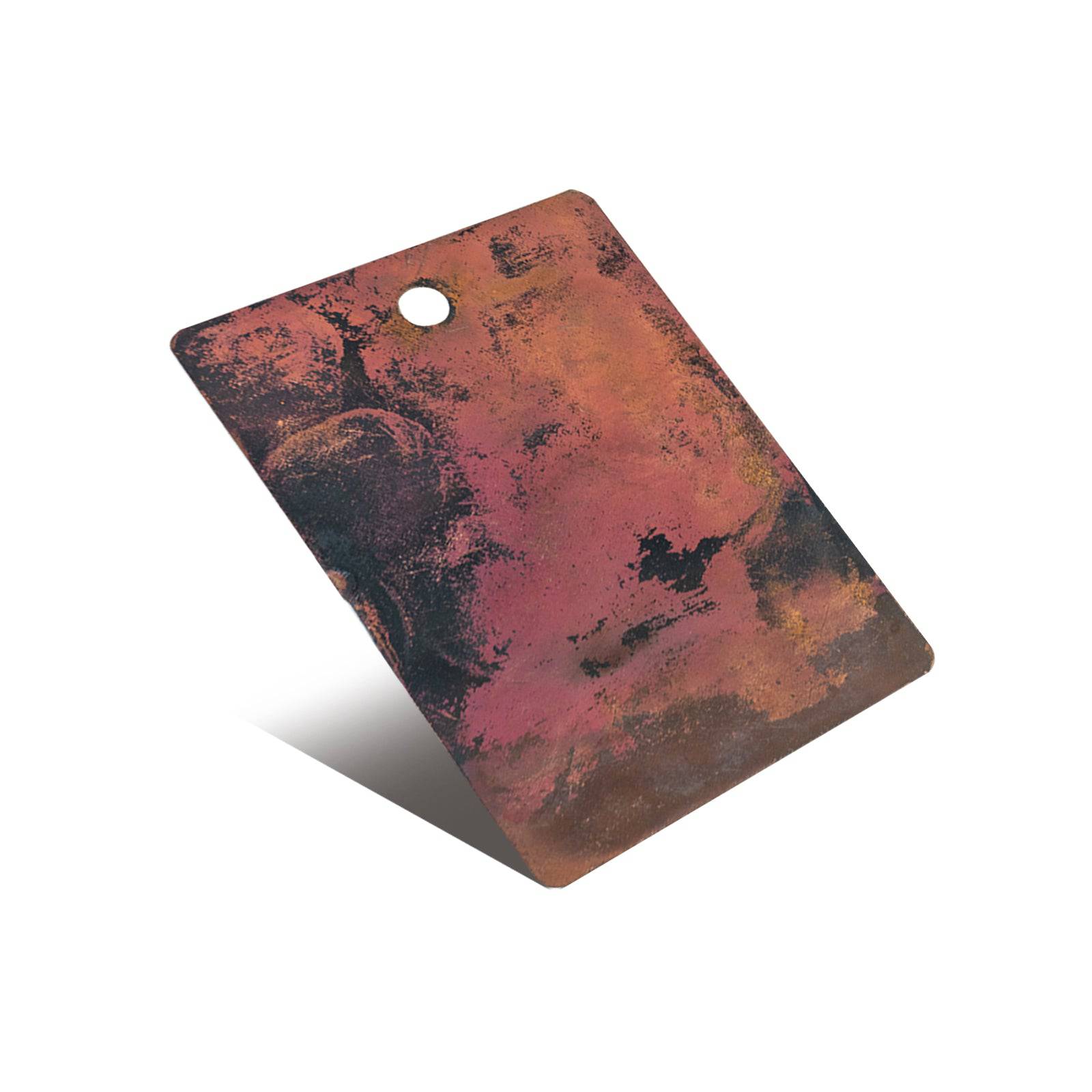 Fobest Copper Samples-Fired Copper Light Hammered Texture
