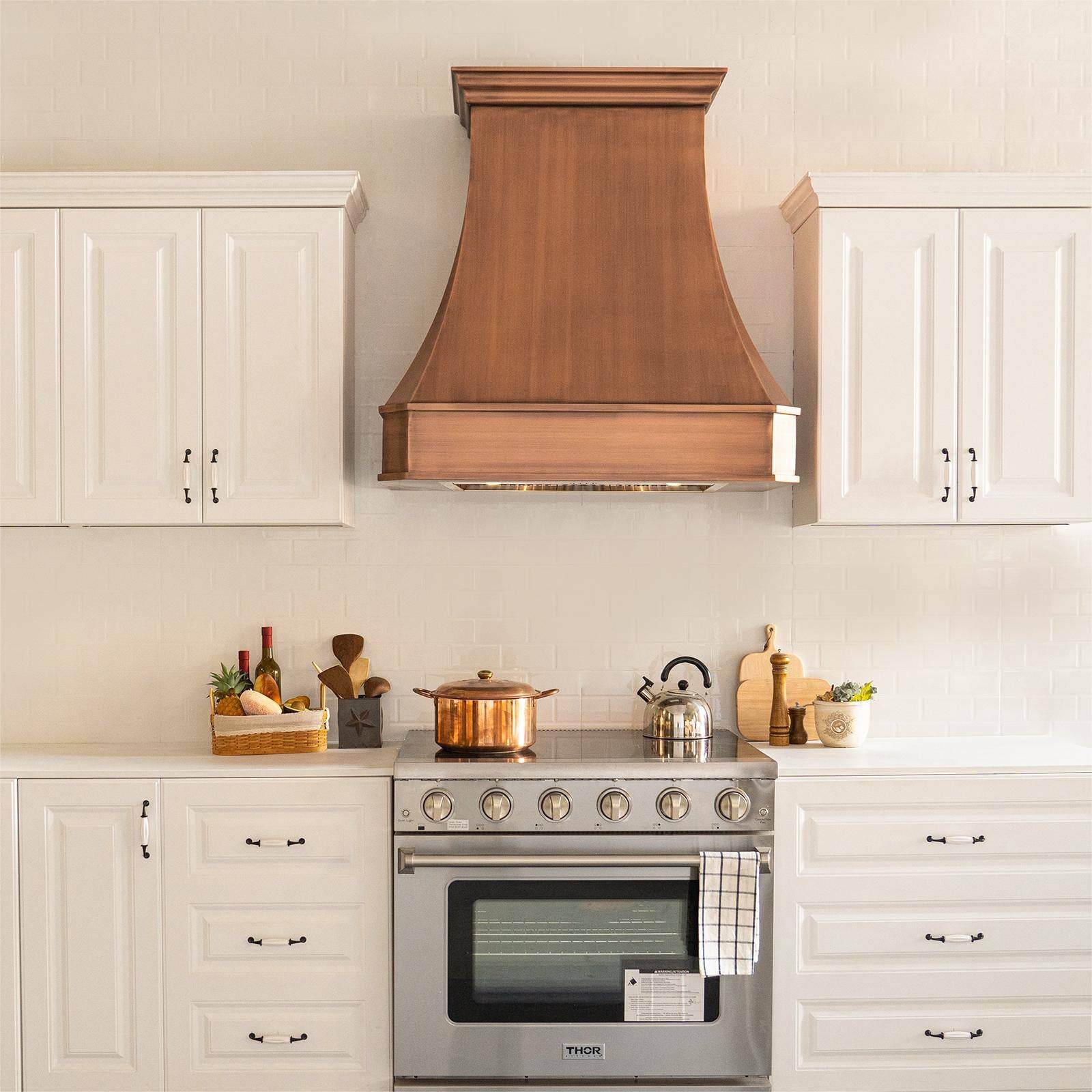 Fobest Custom Link for FCP-1 (54"W x 21"D x 70"H) - Copper Range Hood-Fobest Appliance