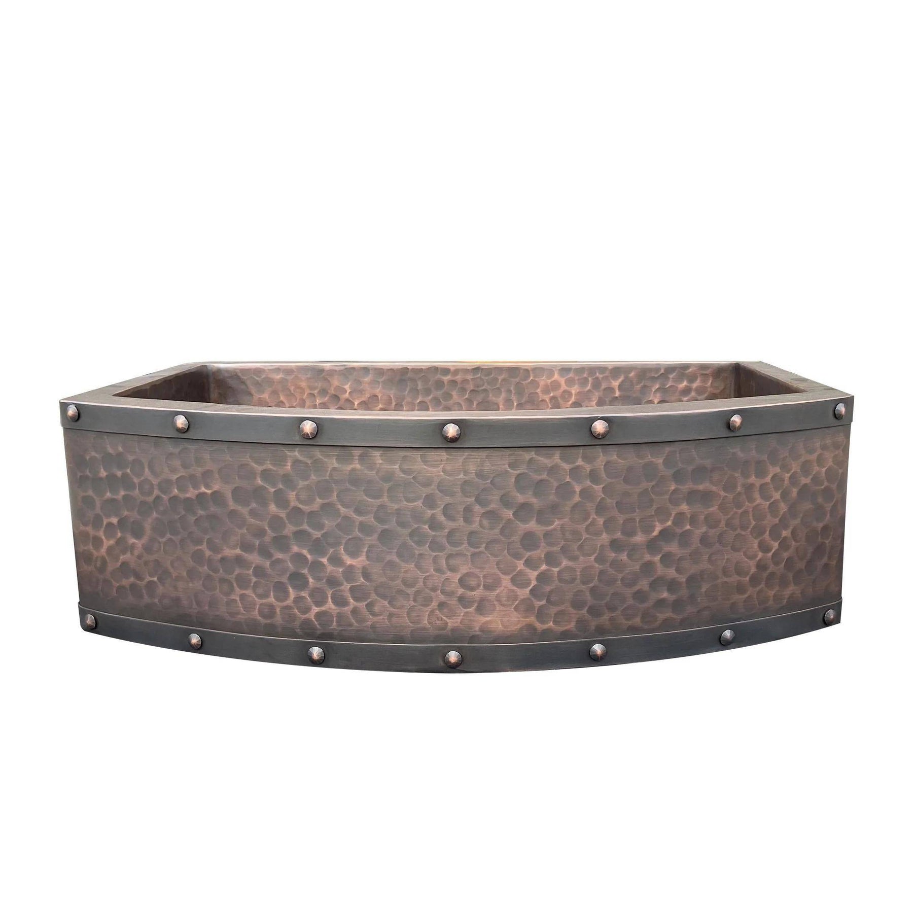 Fobest Farmhouse Single Bowl Apron Front Copper Kitchen Sink FCK-2 - Copper Sink-Fobest Appliance