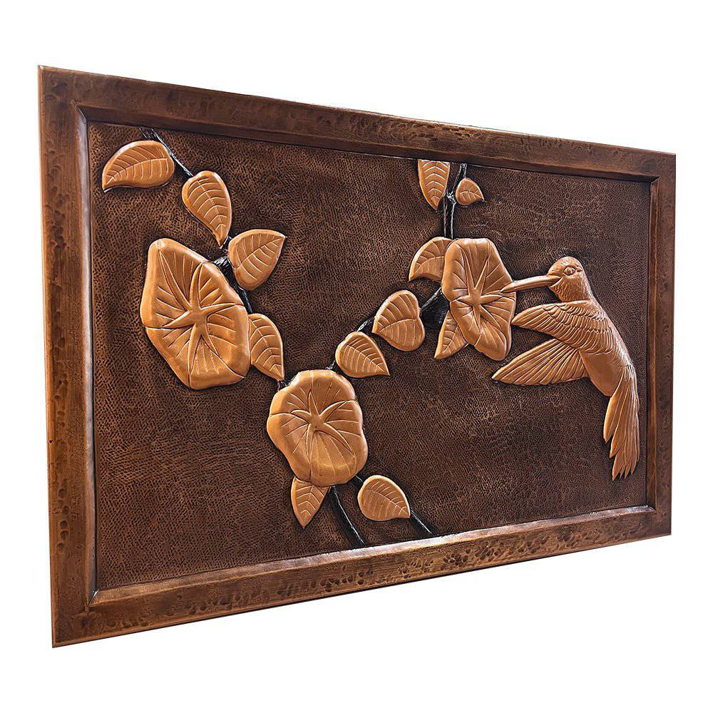 Fobest Handmade Copper Backsplash Kitchen Backsplash Wall Art Bird Design-BK5 - -Fobest Appliance