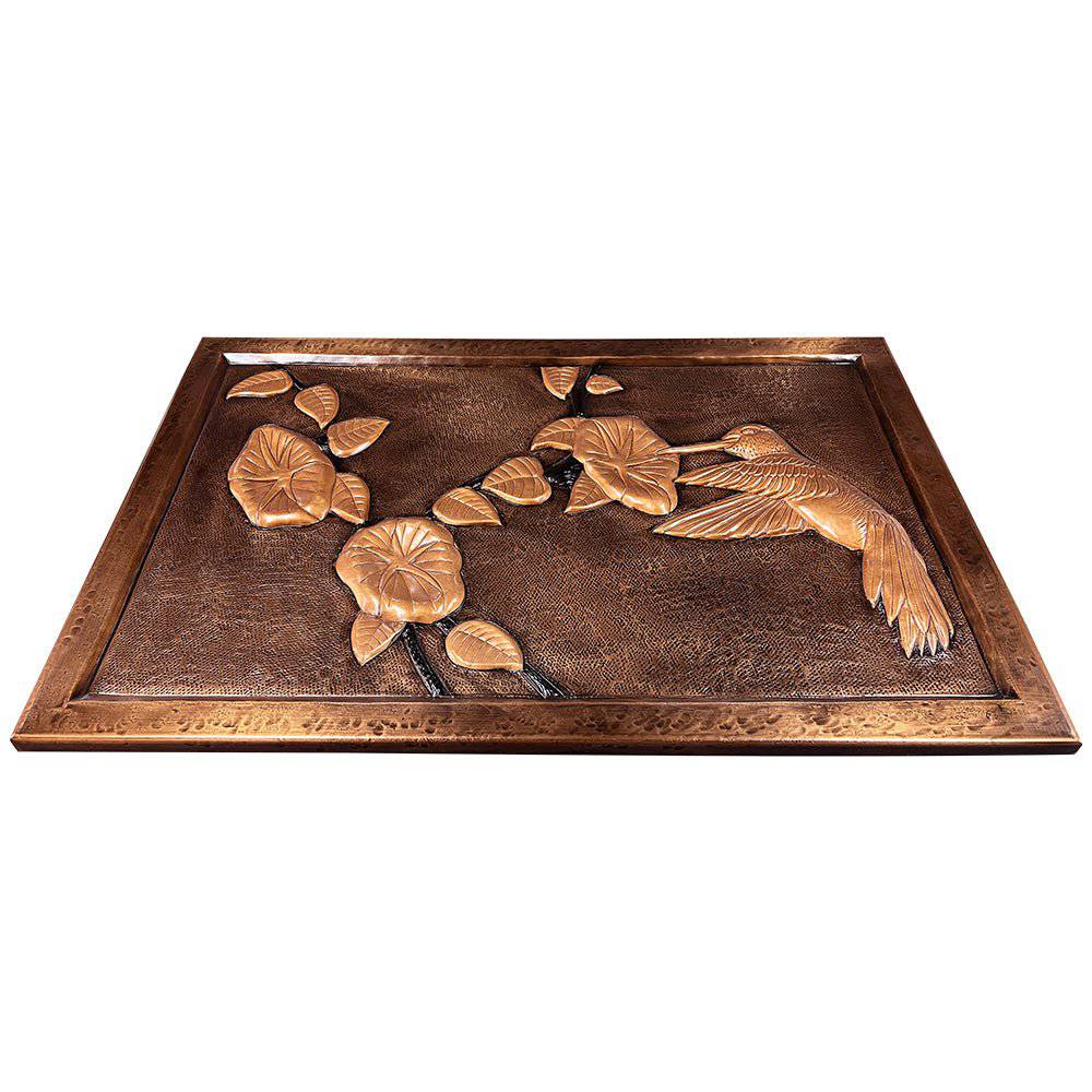 Fobest Handmade Copper Backsplash Kitchen Backsplash Wall Art Bird Design-BK5 - -Fobest Appliance