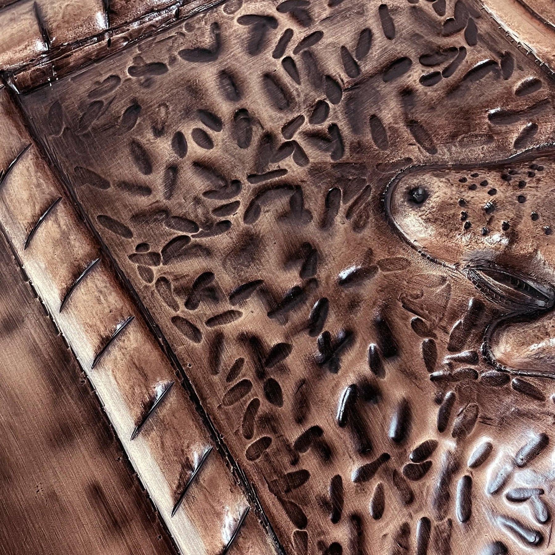 Fobest Handmade Copper Backsplash Kitchen Backsplash Wall Art Deer Design-BK7 - -Fobest Appliance