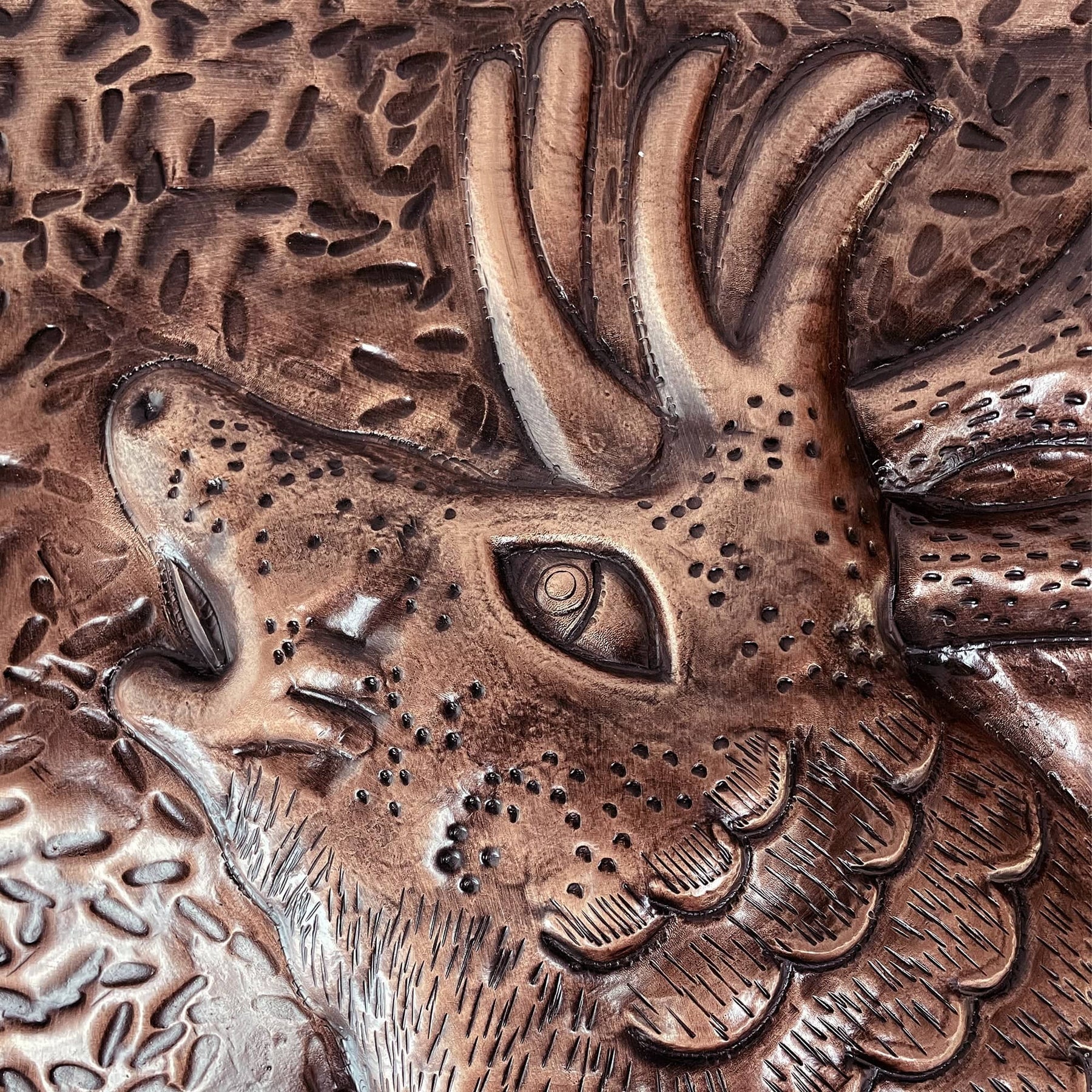 Fobest Handmade Copper Backsplash Kitchen Backsplash Wall Art Deer Design-BK7 - -Fobest Appliance