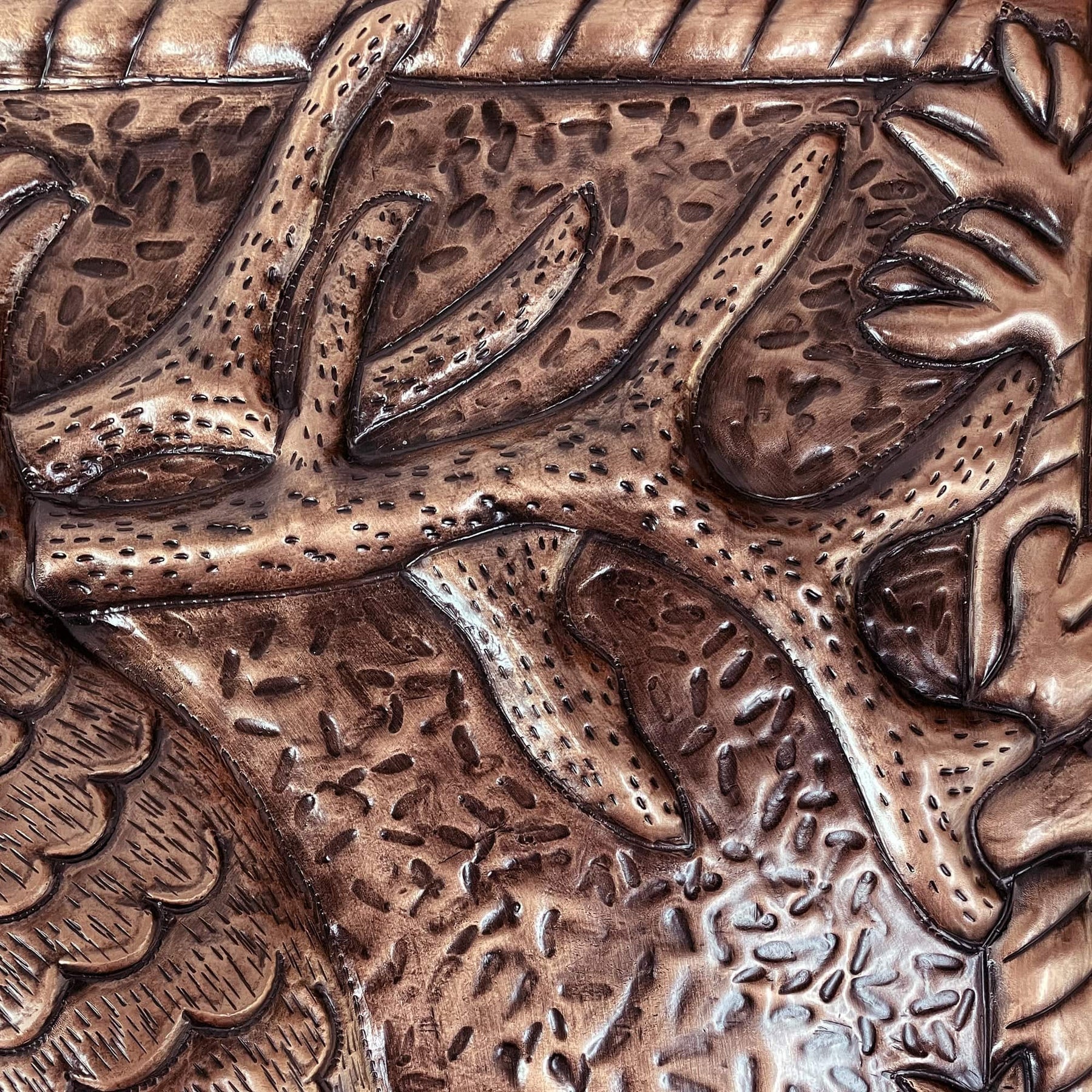 Fobest Handmade Copper Backsplash Kitchen Backsplash Wall Art Deer Design-BK7 - -Fobest Appliance