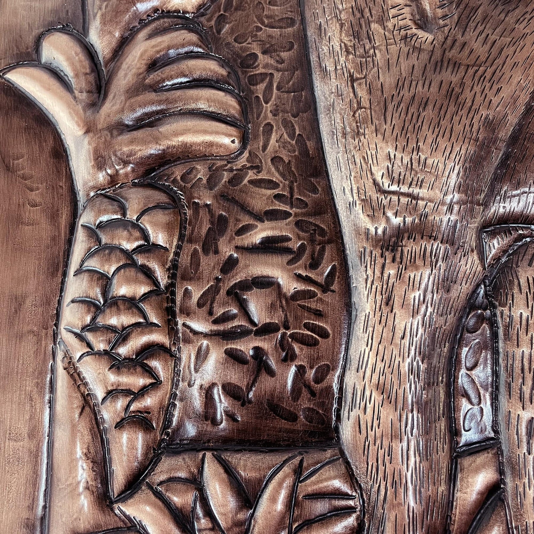 Fobest Handmade Copper Backsplash Kitchen Backsplash Wall Art Deer Design-BK7 - -Fobest Appliance