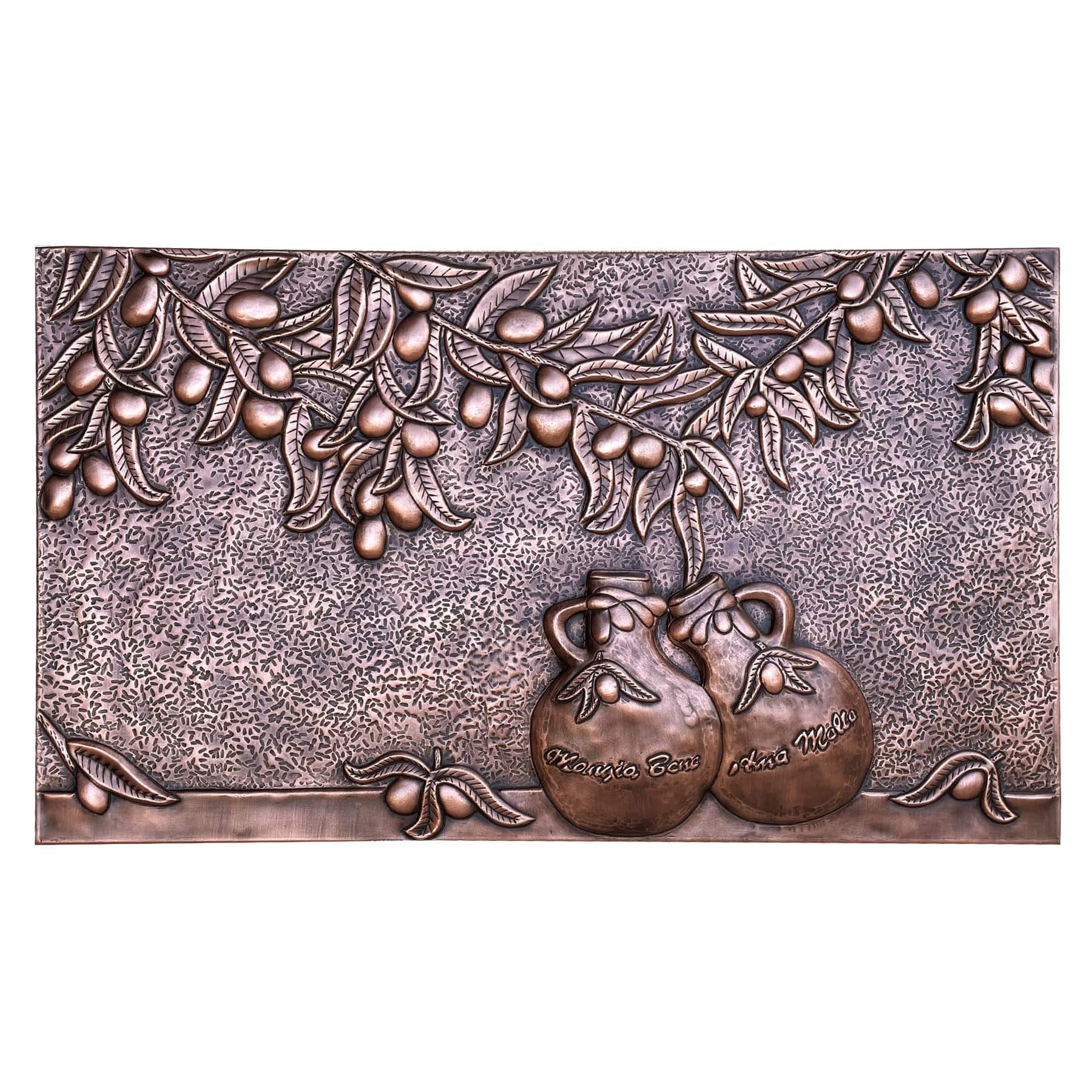 Fobest Handmade Copper Backsplash Kitchen Backsplash Wall Art Rural Design -BK4 - -Fobest Appliance