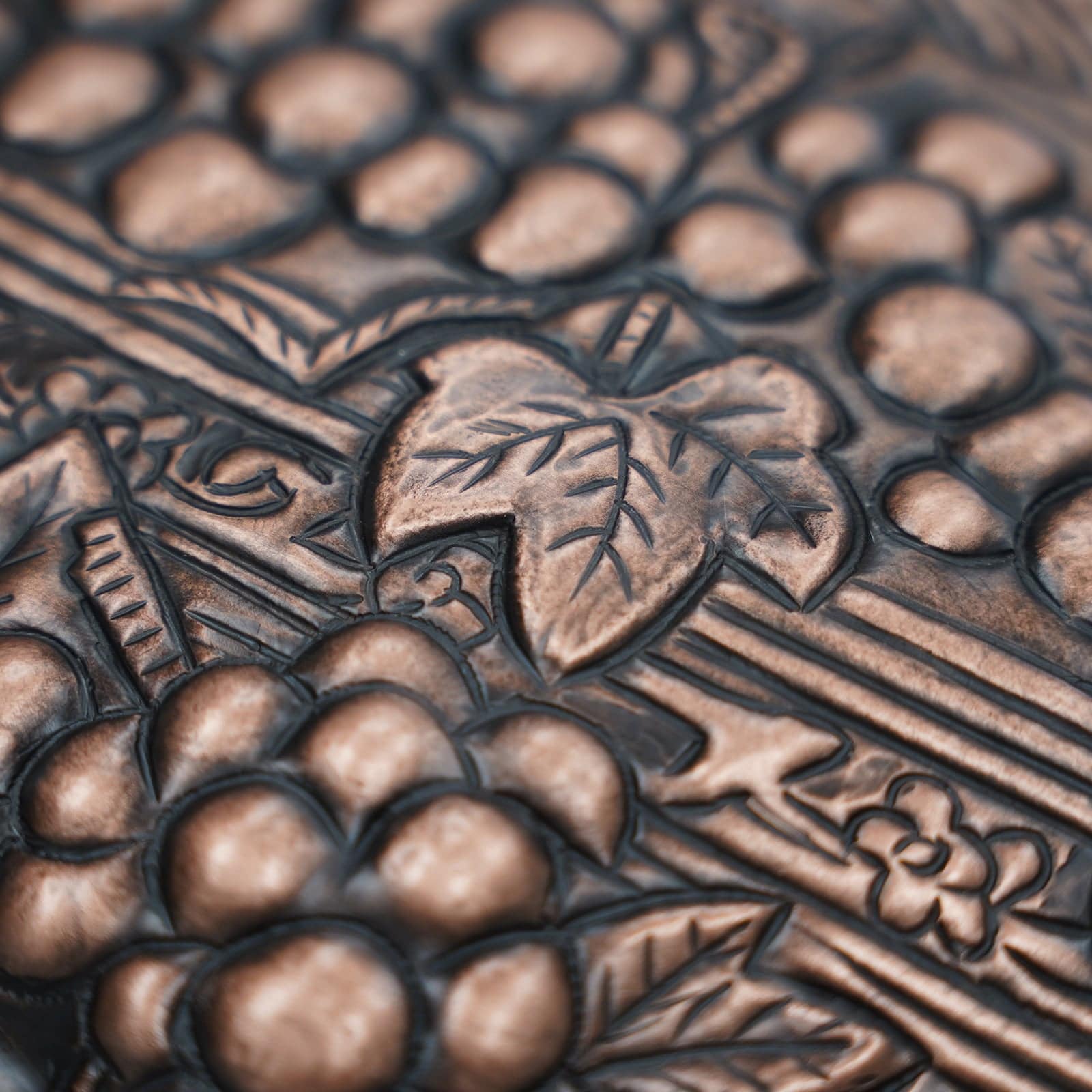 Fobest Handmade Copper Backsplash Kitchen Backsplash Wall Art Vineyard Design -BK6 - -Fobest Appliance