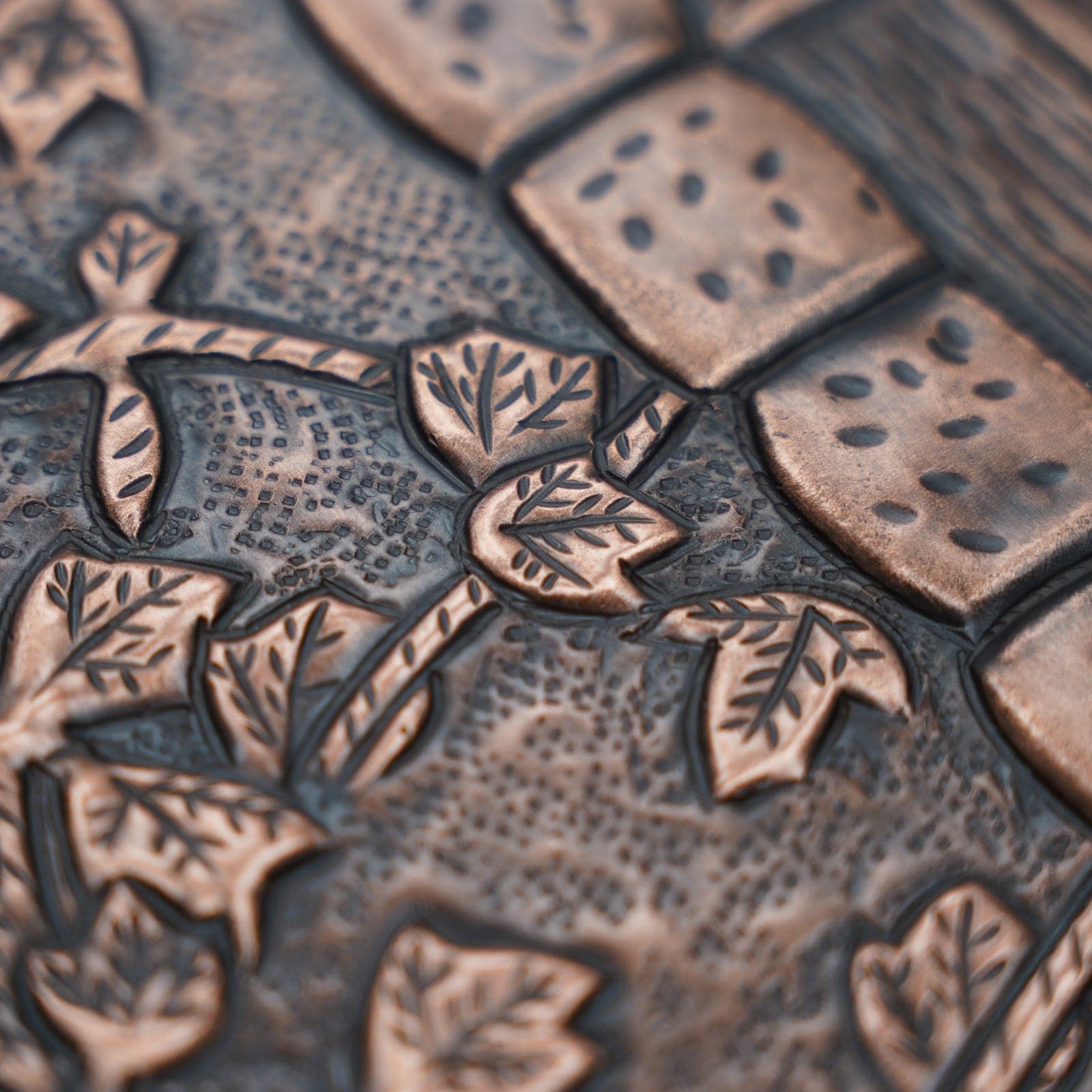 Fobest Handmade Copper Backsplash Kitchen Backsplash Wall Art Vineyard Design -BK6 - -Fobest Appliance