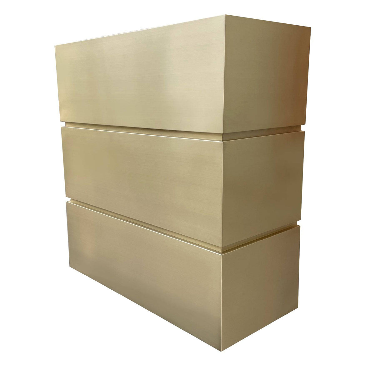 Fobest Instock Brushed Brass Range Hood FSS-68 (46"W x 21"D x 49"H) - Instock Range Hood-Fobest Appliance