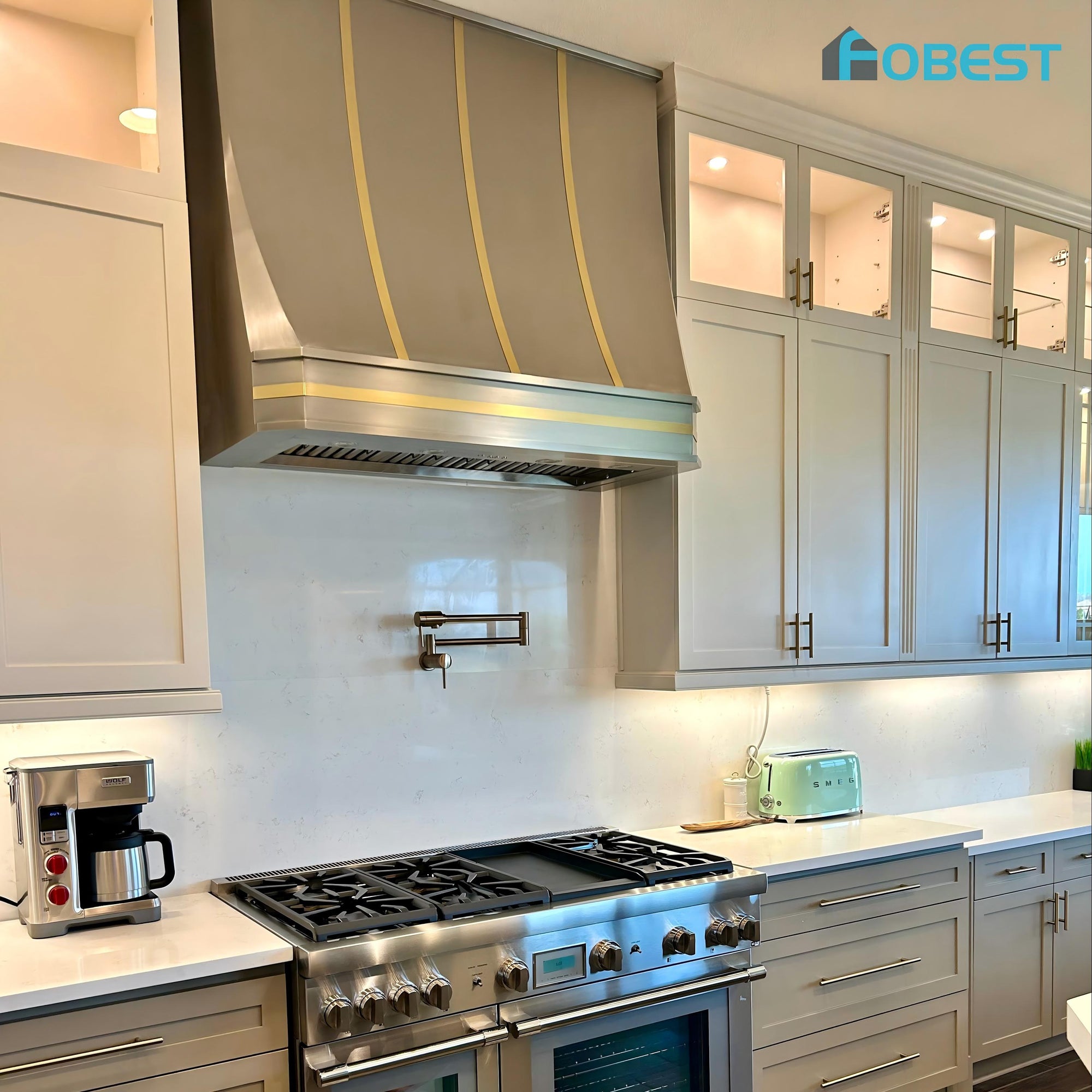 Top Design Tips for Pairing White Cabinets with Fobest Custom Range Hood