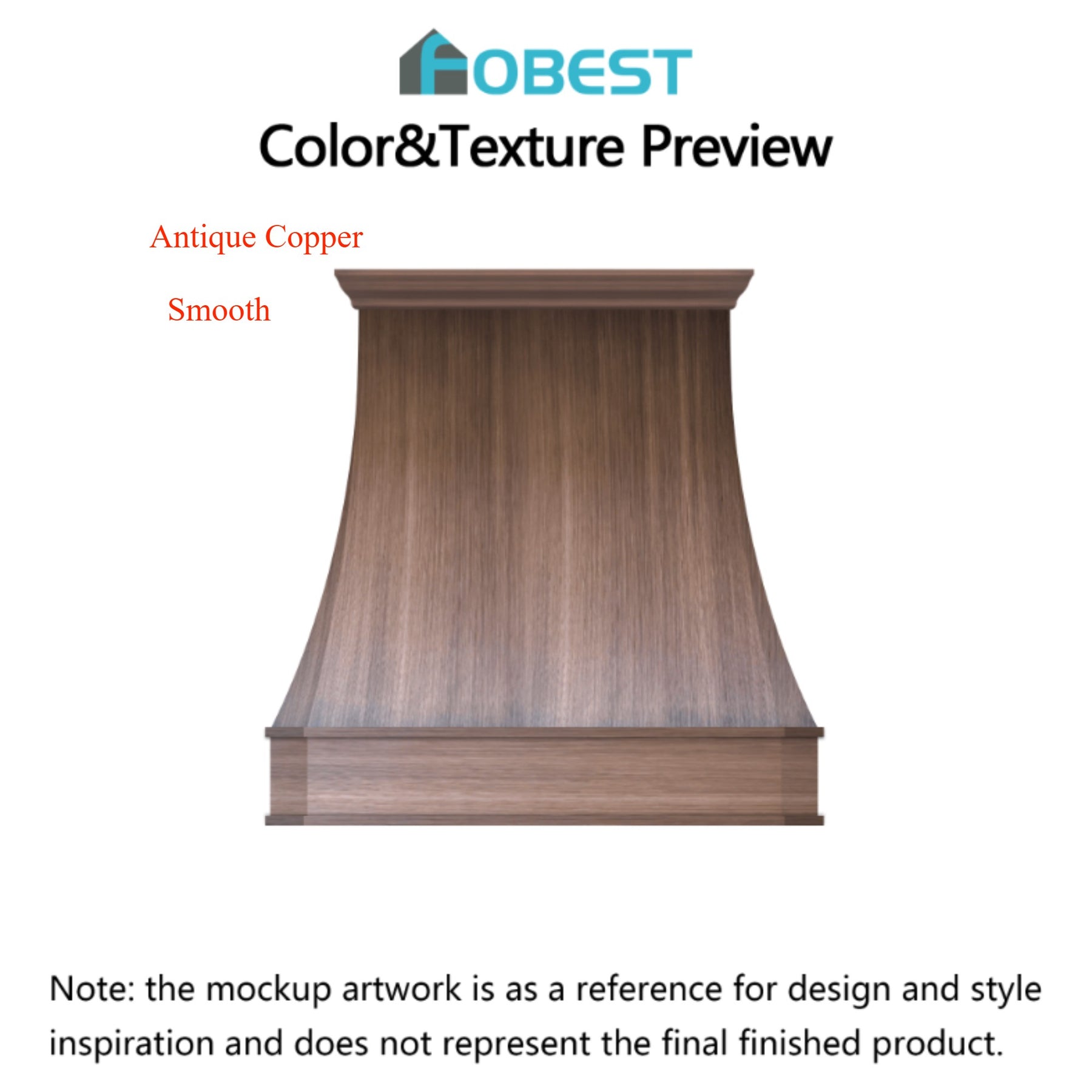 Fobest Custom Range Hood-FCP-69 Copper Range Hood  Metal Range Hood Custom Link for Sydney