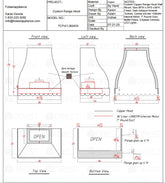 Fobest Custom Range Hood - Custom Link for Lauren McGrady
