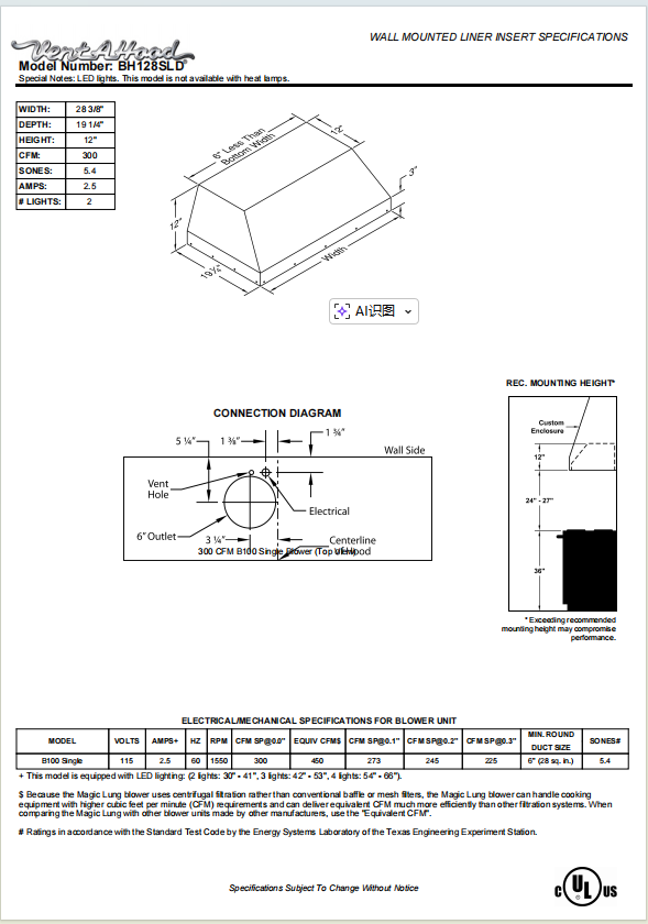 Fobest Custom Range Hood-Custom Link for Marcella