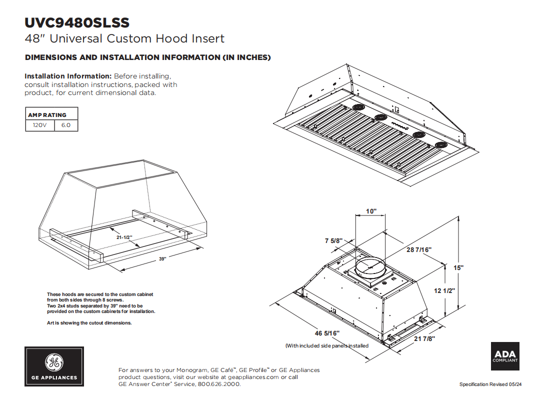 Fobest Custom Metal Range Hood FCP-35 Custom Link for Audreanna 